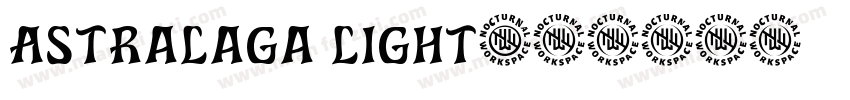 Astralaga light字体转换